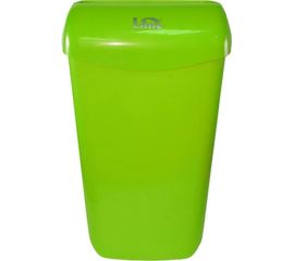 Корзина для мусора LIME 23 л, подвесная, с держателем мешка, зеленая 974234 
