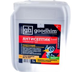 Невымываемый антисептик для тяжелых условий эксплуатации Goodhim Extra тонирующий, 5л 29355 