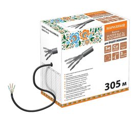 Кабель TDM витая пара народный U/UTP Cat 5e 4х2х24AWG 305м PE, чёрный SQ0107-0118 