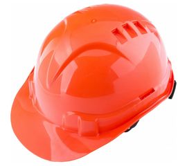 Защитная каска с храповым механизмом СИБРТЕХ ЕВРОПЛАСТ, оранжевая 89108 