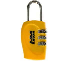 Навесной кодовый замок НОРА-М 504 желтый 14937 