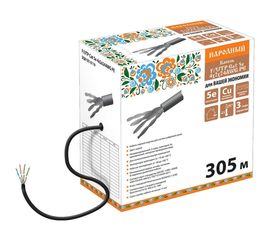 Кабель TDM витая пара народный F/UTP Cat 5e 4х2х24AWG 305м PE, чёрный SQ0107-0119 