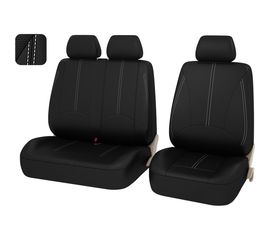 Чехлы PSV Imperial Next TRANSIT Черный отстрочка белая экокожа 124783 