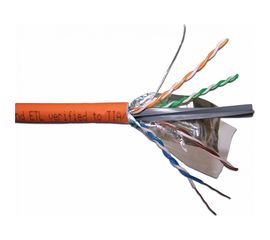 Кабель FTP LANMASTER 4 пары, Кат. 6А, LSZH, оранжевый, 305м в кат., LAN-6AFTP-LSZH 