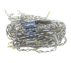 Электрогирлянда-конструктор Vegas Бахрома 64 желтых LED ламп 12 нитей прозрачный провод 55016 