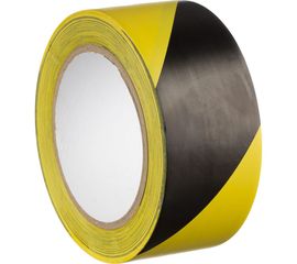 ПВХ лента для разметки Mehlhose GmbH толщина 150 мкм, цвет желто-черный KMSW05033 