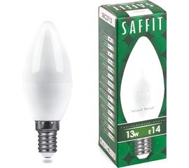 Светодиодная лампа SAFFIT SBC3713 13W 2700K 230V E14 C37 свеча 55163 
