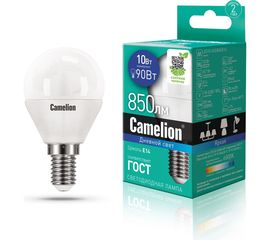 Светодиодная лампа Camelion LED10-G45/865/E14 10Вт 220В 13569 