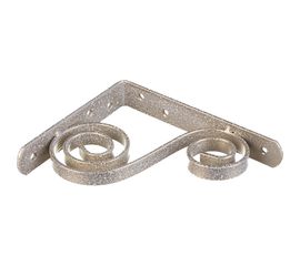 Фигурный кронштейн Домарт 150х125 мод.5 белый антик 171027 