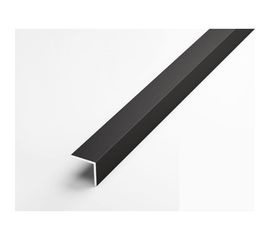 Декоративный угловой профиль ЛУКА алюминиевый 10х10 мм, 2.7 м, черный, 5 шт. уп. УТ000031003 