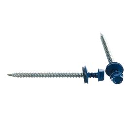 Кровельный саморез Tech-Krep КР сверло 4,8х70 RAL-5010 синий 30 шт, коробка с окном 124649 