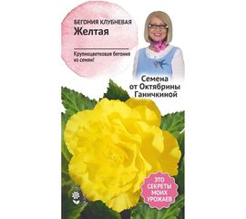 Семена ОКТЯБРИНА ГАНИЧКИНА Бегония клубневая Желтая 6 шт. 118853 