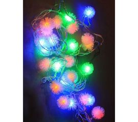 Светодиодная гирлянда КОСМОС 30 светодиодов, шарики мультиколор, 4.4м, KOC_GIR30LEDRUBBALL1 