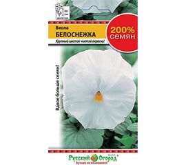 Семена РУССКИЙ ОГОРОД Цветы Виола Белоснежка 200% 0.2 г 712325 