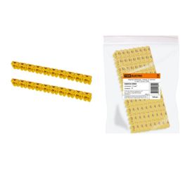 Наборный маркер TDM символ 4 желтый 1,5 мм2 150 шт. SQ0534-0005 