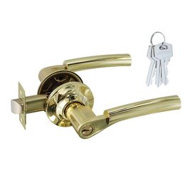 Ручка-защелка НОРА-М золото АА-01 ключ/фикс. 5699 