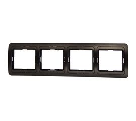 Рамка Smartbuy 4-местная горизонтальная черная Марс SBE-02b-00-FR-4 