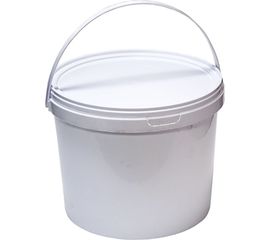 Круглое белое ведро с крышкой и пластиковой ручкой Тара.ру 11.5 л 03264 