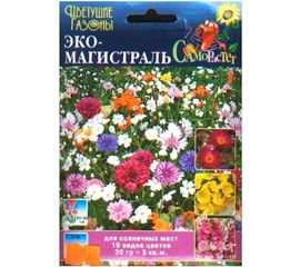 Семена РУССКИЙ ОГОРОД Газон цветущий Эко-Магистраль 30 г 751054 