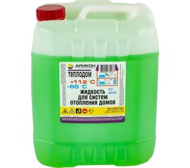 Жидкость для систем отопления АРИКОН Теплодом -65С зеленый канистра 10л 00-00001662 