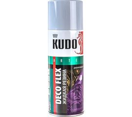 Краска для декоративных работ KUDO DECO FLEX жидкая резина, серая 11598661 