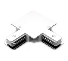 Угловой коннектор для встраиваемых трековых шинопроводов GAUSS белый 1/50 TR134 