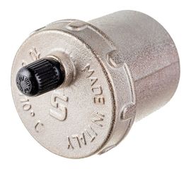 Автоматический воздухоотводчик с боковым подключением и верхним выпуском HP 1/2 никелированный Uni-Fitt 232N2000 