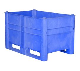 Пластиковый контейнер Dolav 1200х800х740 синий, сплошной 20785 