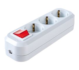 Колодка удлинителя 3-м с заземлением, с выключателем MAKEL MGP 211 