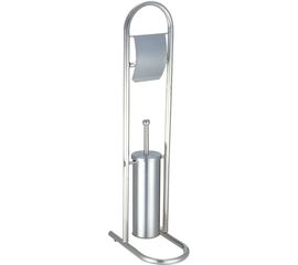 Стойка напольная с держателем для туалетной бумаги и ершиком Рыжий кот B0812 002669 