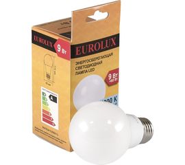 Светодиодная лампа Eurolux LL-E-A60-9W-230-4K-E27/груша, 9Вт, нейтральный, Е27 76/2/14 