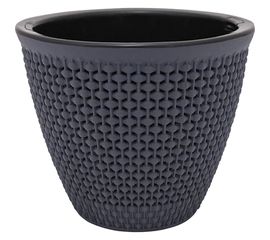Кашпо bmc КШ7944 Ротанг антрацит, 17х14.5 см, 2.25 л 058815 