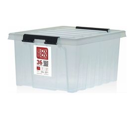 Контейнер с крышкой Rox Box 36 л, прозрачный 036-00.07 