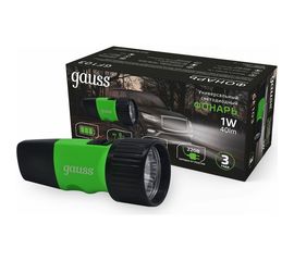 Ручной фонарь Gauss модель GFL103 1W 40lm NI-MH 250mAh LED 1/12/72 GF103 