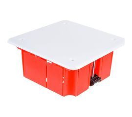 Коробка распаячная IEK 92x92x45, КМ41022, пластиковые лапки, с крышкой, ИЭК UKG11-092-092-045-P 