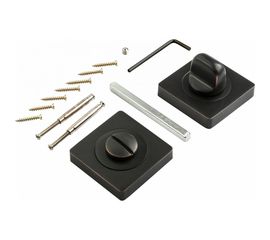 Квадрантная завертка к ручкам РЕНЦ черная бронза с патиной BK 02 BIG ABB 