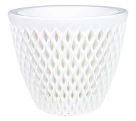 Кашпо bmc КШ9011 Версаль белое, 15.5х15.5 см, 1.6 л 060920 