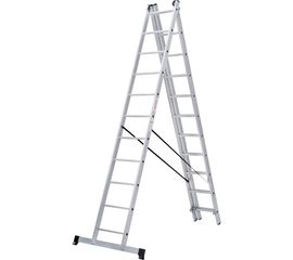 Трехсекционная лестница Новая Высота 3х11 ступеней 1230311 