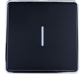 Одноклавишный выключатель с подсветкой Werkel W5010135 Gallant (черный/хром) a050979 