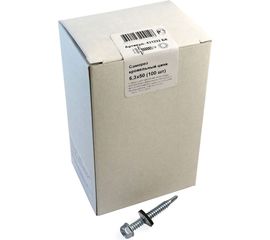 Кровельный саморез крепежная техника цинк 6.3х50 мм, 100 шт 431222 БК 