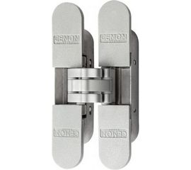 Скрытая петля CEMOM MOATTI ESTETIC 40/A 3D матовый хром, регулируемая, вес полотна 40кг, 23x115мм 51523 