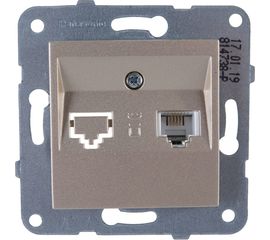 Розетка TF Panasonic МОДУЛЬ Karre Plus 54839 бронза WKTT0402-2BR-RES 