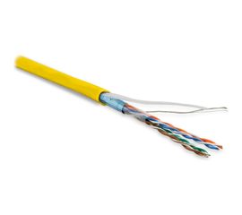 Кабель Hyperline FUTP4-C5E-P26-IN-LSZH-YL-100 100 м витая пара, экранированная F/UTP 243617 