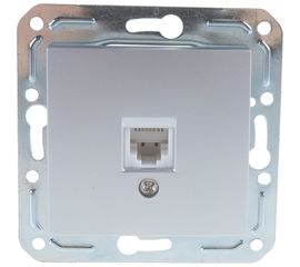 Одноместная телефонная розетка Volsten V01-15-F12-M, RJ -11 Magenta Argento, 10015 