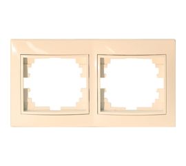 Рамка для розеток/выключателей Jilion 2 гнезда бежевый 9533105 