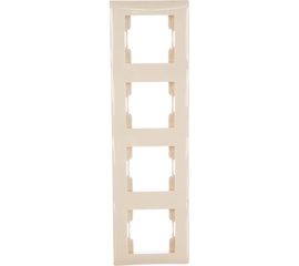 Четырехместная вертикальная рамка Volsten V01-12-A42-M Magenta Crema, 9972 