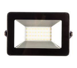 Светодиодный прожектор SAFFIT SFL90-30 2835SMD, 30W 4000K AC220V/50Hz IP65, черный в компактном корпусе 55076 