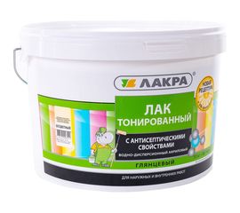 Тонированный лак Лакра бесцветный, в/д, 10 кг 90001537773 