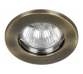 Встраиваемый потолочный светильник FERON MR16 G5.3 античное золото, DL10 15206 