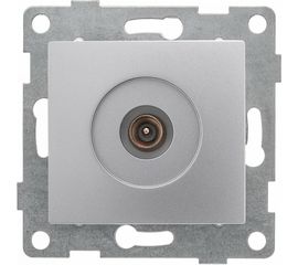 Механизм антенной розетки GUSI ELECTRIC Bravo одинарной, СУ, серебро С10А1-004 